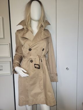 Ted Baker Classic Tan Double Breasted Belted Trench Coat